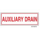 Sign Alum  6x2 Auxiliary Drain (100/1000/22#)