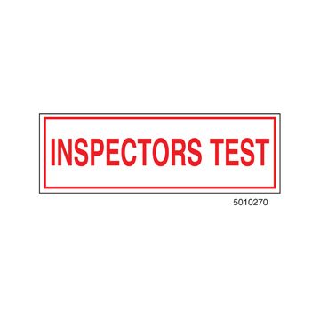 Sign Alum  6x2 Inspectors Test (100/1000/22#)